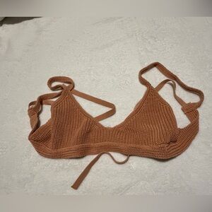 Brown Knit Bralette